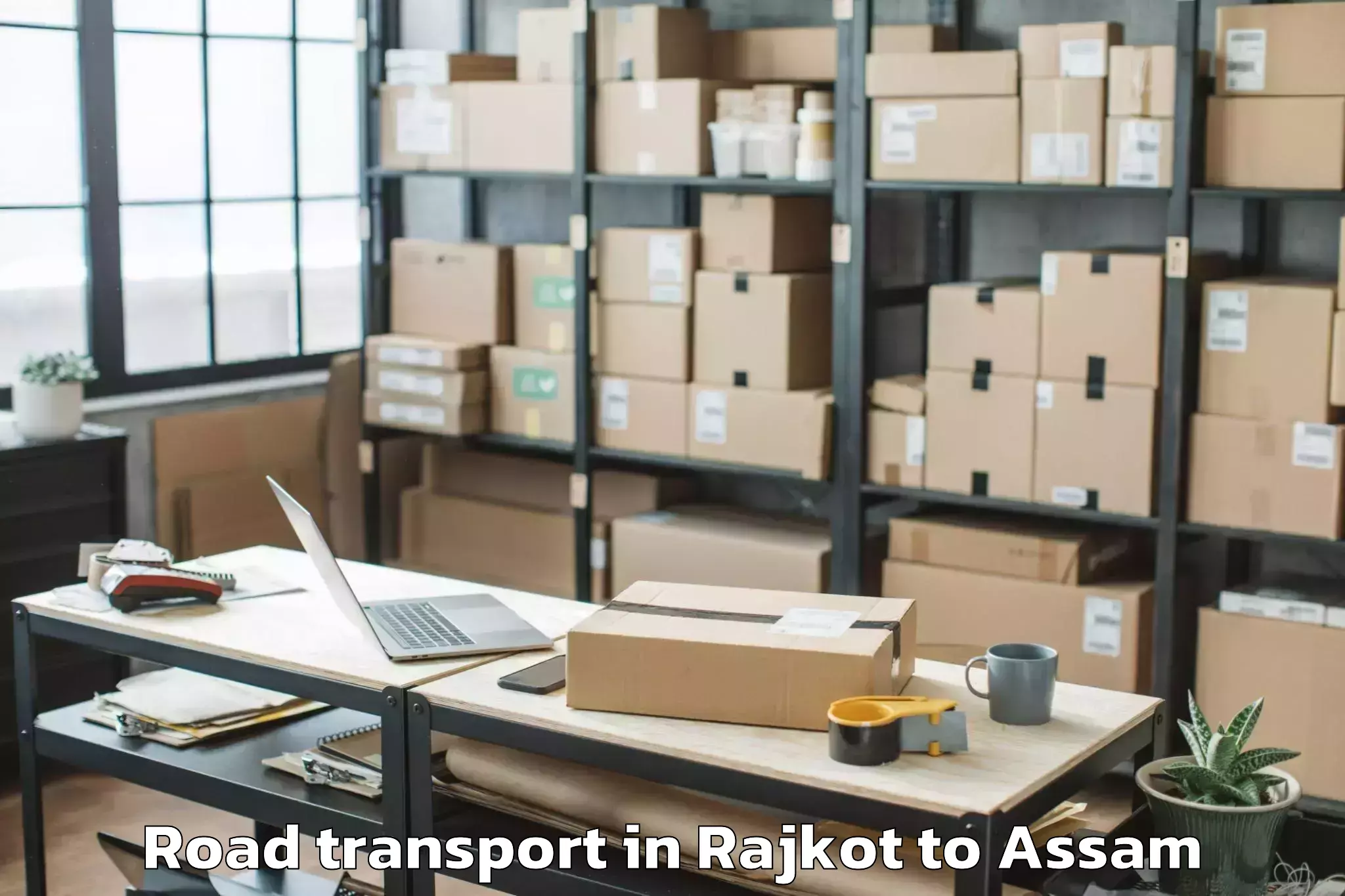 Easy Rajkot to Barpathar Road Transport Booking